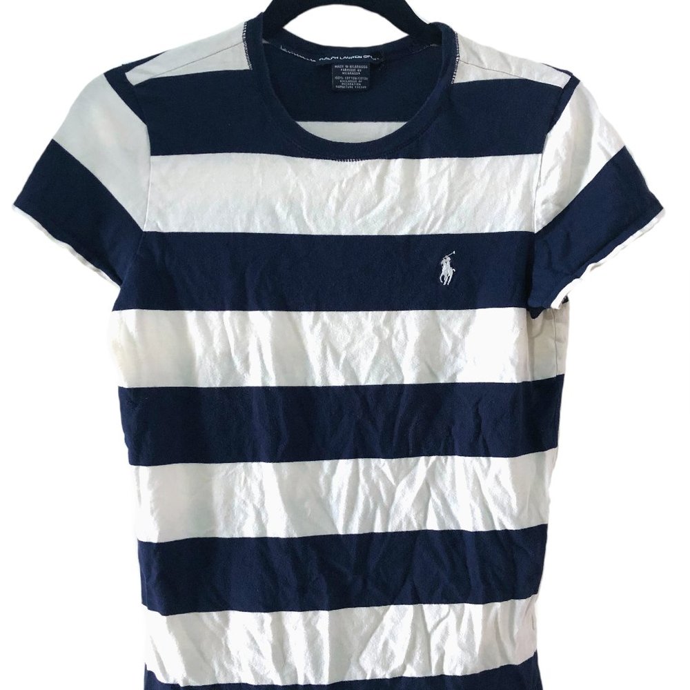 Ralph Lauren Sport Navy Striped T-Shirt